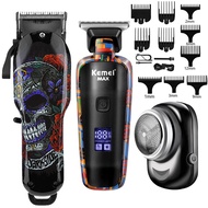 Kemei Hair Trimmer for Man Hair Clipper KM-735 Rechargeable Cordless Hair Clipper Hair Cut Machine 2200Ma Lithium