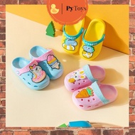 Baby & Kids Cartoon Crocs Shoes | Kids Boy Girl Pony Dino Sandals Casual Slippers Cute Twins | Kasut