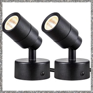 (PQAT) 2 Pack Spot Lights Indoor LED Spot Lights 3000K Uplights Indoor Accent Lighting US Plug