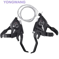 YONGWANG 21 Speed Bicycle Shifter, 3x7 21 Speed 3x8 24 Speed Bicycle Shifter Levers, Thumb Gear Shif