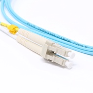 75 Meter 40Gb OM4 Multimode Duplex Fiber Optic Cable (50/125) - LC to LC - Aqua