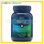 GNC Triple Strength Fish Oil Mini 120 Mini Softgels  EXP:08/2028
