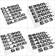 PuraAutoRepair New flat letter emblem Rear trunk logo sticker for Mercedes benz 2016-2022 CLA45 C63 