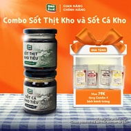 Combo of 2 Jars of Braised Fish Sauce with Pepper and Braised Meat with Pepper Uma' Food Delicious a