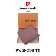 Pierre Cardin (ปีแอร์ การ์แดง) กระเป๋าธนบัตร กระเป๋าสตางค์เล็ก  กระเป๋าสตางค์ผู้ชาย กระเป๋าหนัง กระเป๋าหนังแท้ รุ่น PWI8-N98 พร้อมส่ง ราคาพิเศษ