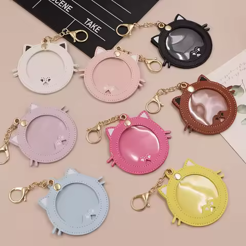 Cute Cat Display Set, 58mm Badge Storage Bag, Keychain, Anime Millet Protective Set