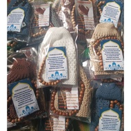 Package Of Adult Thick Knitted Caps And tasbih Gifts For 7-day 40-day haul Events/hampers Souvenirs