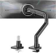 monTEK Heavy Duty Monitor Mount for 17 to 57 Inch Screens, Monitor Arm with Gas Spring, Adjustable S