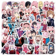 Anime DARLING in the FRANXX Stickers for Car Laptop PVC Bicycle Backpack DIY Waterproof Stationery 10/50Pcs