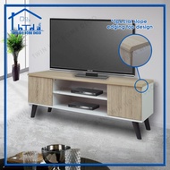 (KL &amp; Selangor)Twin Win 4 Feet/5 Feet Tv Cabinet/ Tv Console - White Oak + White