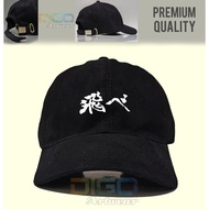 Premium Anime Hat Haikyu Fly High Karasuno Baseball Raffel Cakop Besi Caps Cap Haikyuu