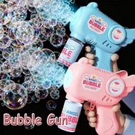 Bubble Gun Automatic Bubble Machine With Light Outdoor Party Wedding Bubble Gun Children's Day Gift 