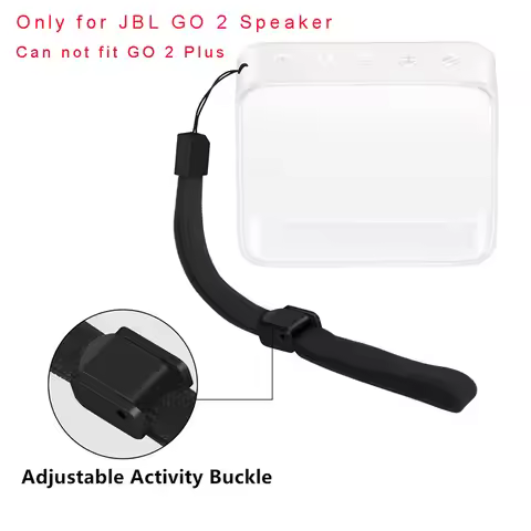 TPU Protective Skin Case Cover With Hand Strap for JBL GO 2 Bluetooth Speaker AUG-10A