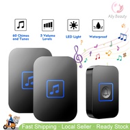 🇸🇬 3Pin Plug Wireless Doorbell Waterproof Remote Digital Wireless Doorbell Smart Home Remote Digital