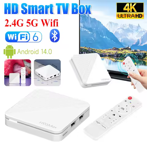 H96 MAX H313 Smart Android TV Box 2.4G/5G Dual-WIFI 3D Video Media Player 4K HD Wifi6 Android 14.0 S