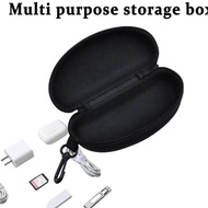 Portable Sunglasses Case EVA Eye Glasses Container Organizer With Hook For Glasses - 10.2x7.3x4.7cm