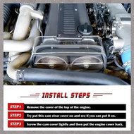 [M G L O] Transparent  Timing Pulley Cover,Timing Gear Cover for 1Jz  Cresta II 86-96 2.5L