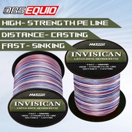 MATEER X4 PE 300/500m 4-Strand Braided Saltwater Fishing Line 9kg-85kg Abrasion Resistant 15-150lb C