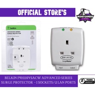 BELKIN F9H110VSACW ADVANCED SERIES SURGE PROTECTOR - 1 SOCKETS / 1 WAY TELEPHONE LINE