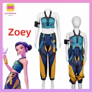 DIACHAVN KPop Demon Hunter Costume, Kpop Group Idol Full Costume Set Zoey Cosplay Costume,   Print O
