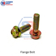 M10x65 Baut Flange - P1.50 / Flange Bolt M 10 x 65 mm DRAT KASAR