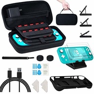 ▶$1 Shop Coupon◀  8 in 1 Carrying Case Compatible with Nintendo Switch Lite, Travel Accessory Bundle