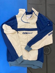 Overprint half zip pullover