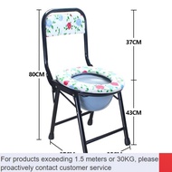 bidet toilet seat 🧧Elderly Potty Seat Foldable Toilet Mobile Toilet Reinforced Pregnant Women Toilet Stool Simple Chair