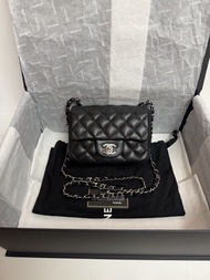 荔枝皮 Chanel mini flap 方胖子 mini square mini flap 17cm cf17 classic flap