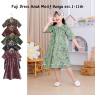 Girls' Daster Baby Dress est.1-11th Fuji Daster for Babies & Children with Floral Motif