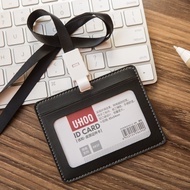 9 ️ ⃣ 6838 High-Quality Leather Card Holder Work Permit Horizontal Version Daily Business Badge Badg