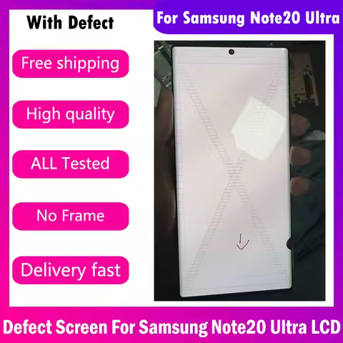 Note20 Ultra Defective AMOLED For Samsung Note 20 Ultra LCD SM-N986F N985B N985 Display Screen Digit