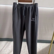 Hot Sale Arcteryx Classic Print Sweatpants Men's & Women's Loose Fit Casual Plus Size Cotton Pants 0