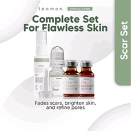 Teamon Scar Roller Set with Vitamin C Teamonskin [Set merawat masalah Parut Gelap, Hitam] 💥 Dermarol