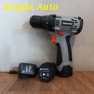 DAEWOO DALD138 Cordless Drill 12V c/w 2 Battery 1 Charger ID35457