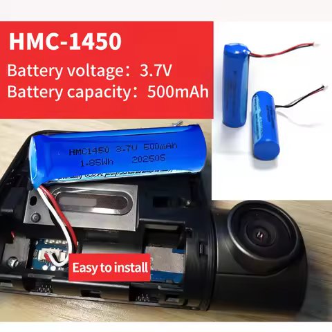 LIKEKALA HMC1450 3.7V 500mAh Rechargeable Lithium Battery for 70mai A550 A550S A800 Dash Cam Batteri