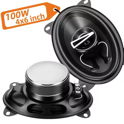 2 Pcs 4*6 Inch Car Hifi Coaxial Speaker 100W High Power Full Range Frequency Car Stereo Speaker Expa