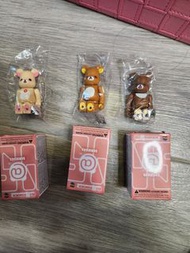 bearbrick 45 鬆弛熊 一set 3隻