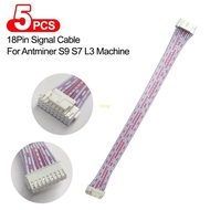 BT 5Pcs Set 18Pin Signal Cable 2X9 Pins Miner Connection Date Cord Line