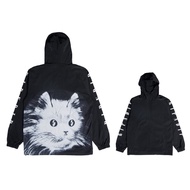 {POISON} RIPNDIP NERM SCAN ANORAK JACKET Big Picture Middle Finger Cat Pullover Windbreaker