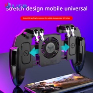 6 Fingers Mobile Gaming Cooling Gamepad for PUBG Game Controller Joystick