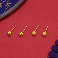 新品现货养耳棒黄色金耳钉9999迷你耳钉女耳针耳环豆豆珠子防过敏礼物Ear-raising stick yellow gold earring 9999 mini ear20260109