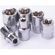 1/4E Type Socket Flower Type Socket Interface E Type Socket Socket Torx Socket Head Ratchet Wrench S