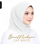 PUTIH [BOAT Mahsuri FIELD 48] OFF WHITE Bawal Plain WHITE Tudung Bawal Empty WHITE Color Tudung Plai