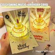 3D Birthday Card Birthday Gift Music Birthday Card Light Music Birthday Card