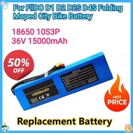New 36V 15000mAh Li-ion Battery Pack 18650 10S3P For FIIDO D1 D2 D2S D4S Folding Moped City Bike Bat