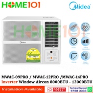 Midea Inverter Window AirCon with Remote 8000btu - 14000BTU MWAC-09PRO | MWAC-12PRO | MWAC-14PRO *NO