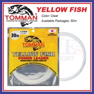 50M Tomman Yellow Fish  Power Leader Fishing Line Leader Tali Pancing