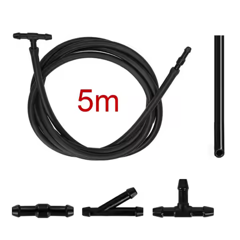 5M/1M Car Wiper Blade Pipe Windshield Wiper Tube with 30/3Pcs T/Y/I Type Splitter Windshield Washer 