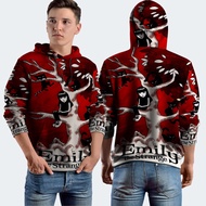 Emily the Strange Fullprint Hoodie Jacket, Polyester Jersey Material
